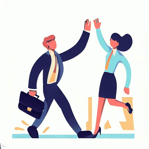 Small Business owner and Virtual Assistant working together towards Business growth.