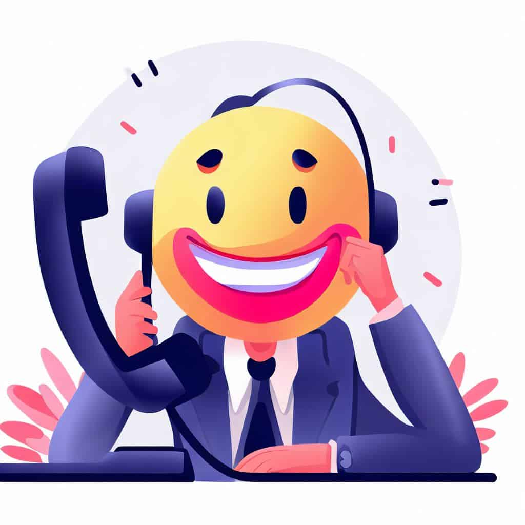 Smile to sounds friendly over the phone.