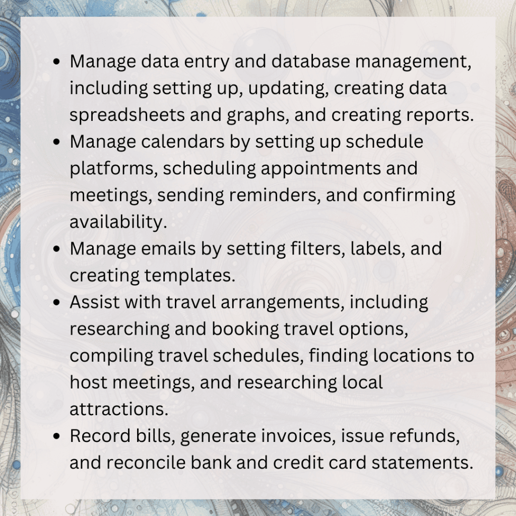 Administrative support