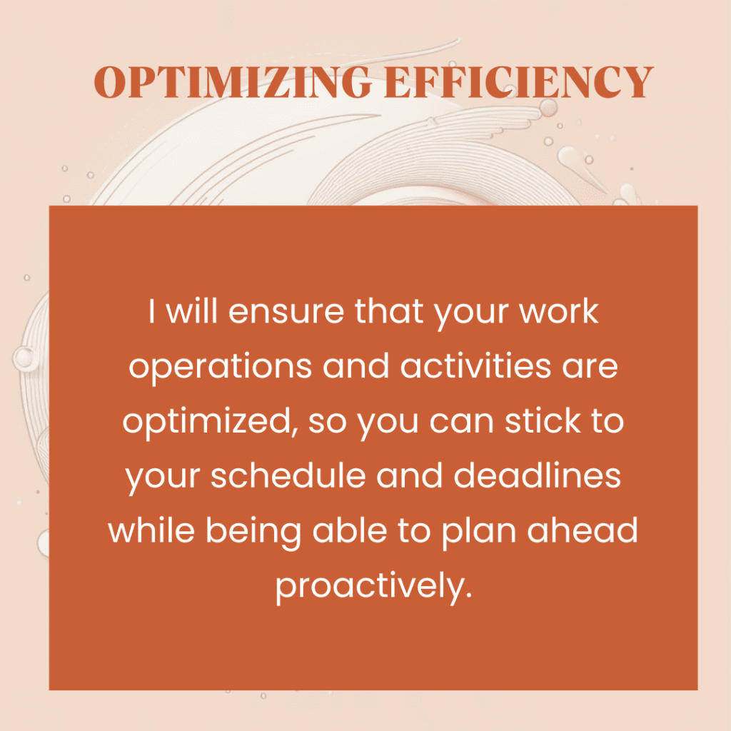 Optimizing efficiency