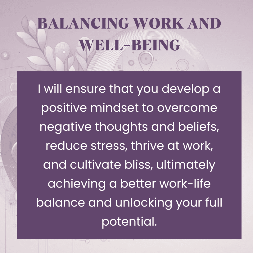 Balancing work and well-being