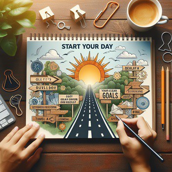 Start your day by setting clear goals
