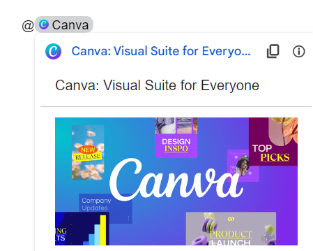 Smart Chip for Canva in Google Docs